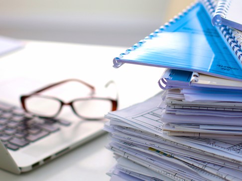 stack of notebooks